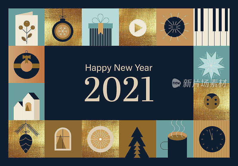 Happy New Year 2021 Seasonal Greetings